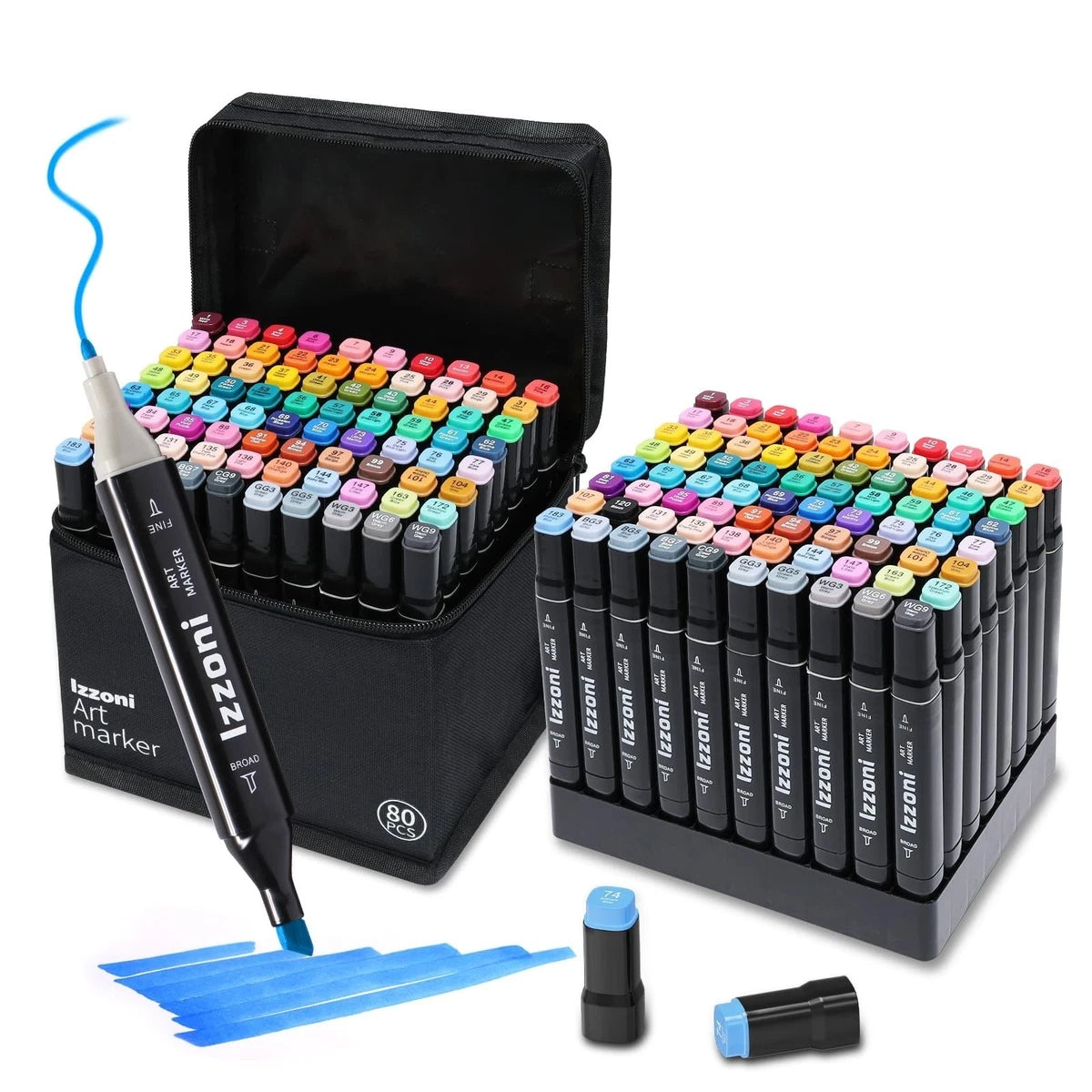 Set Marcadores Plumones doble Punta