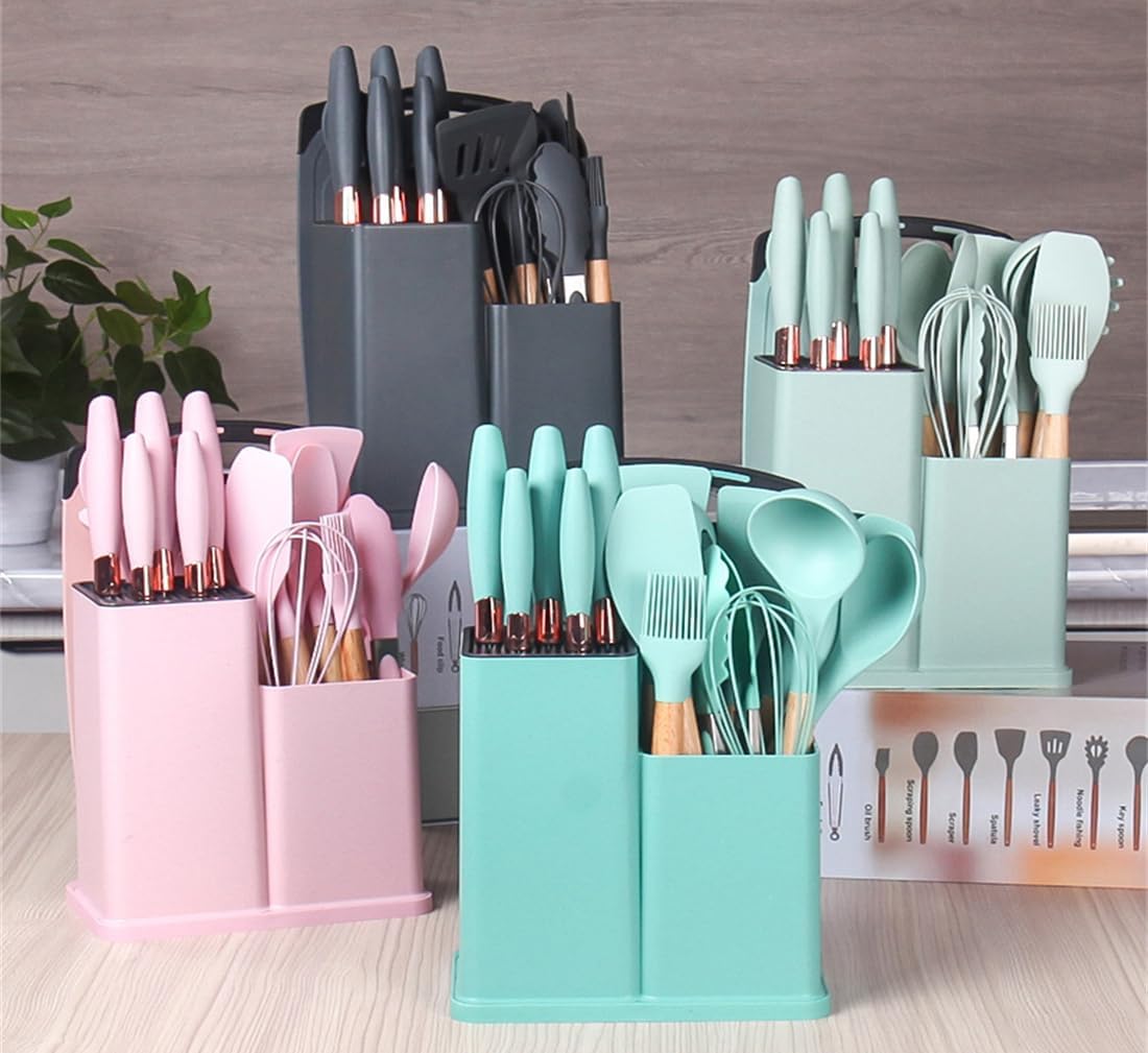 Set Utensilios Cocina En Silicona 19pz