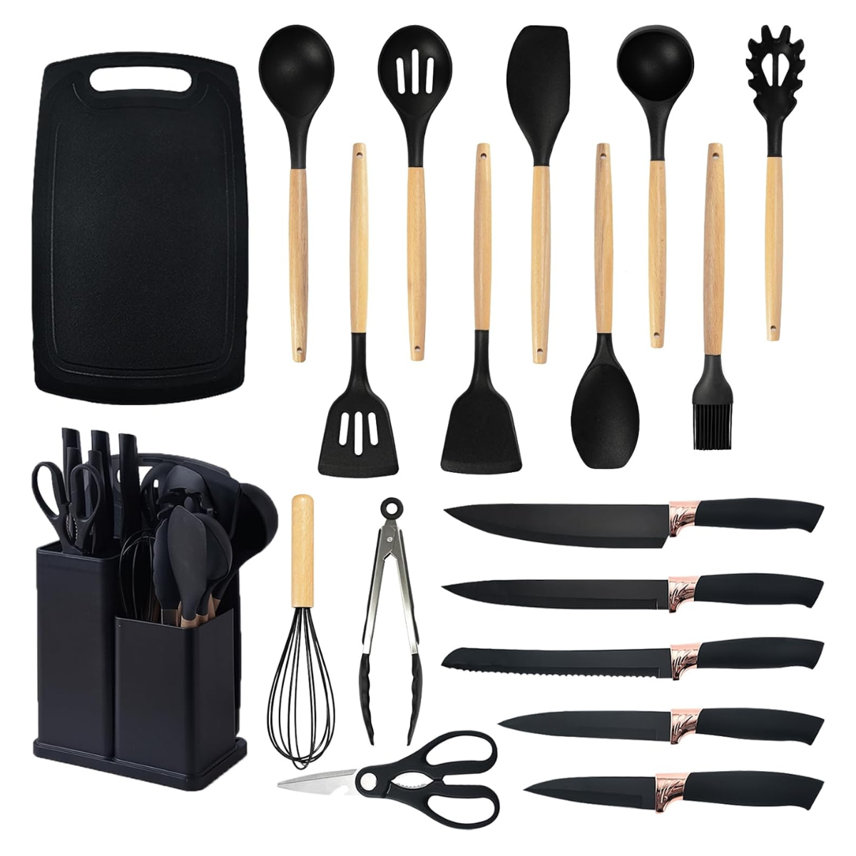 Set Utensilios Cocina En Silicona 19pz