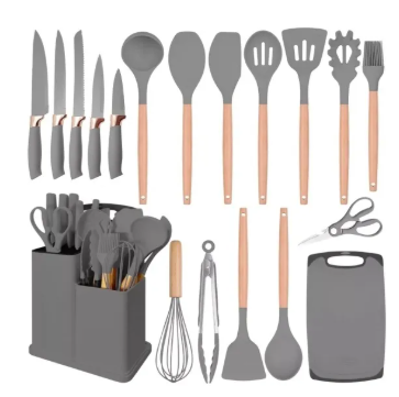 Set Utensilios Cocina En Silicona 19pz