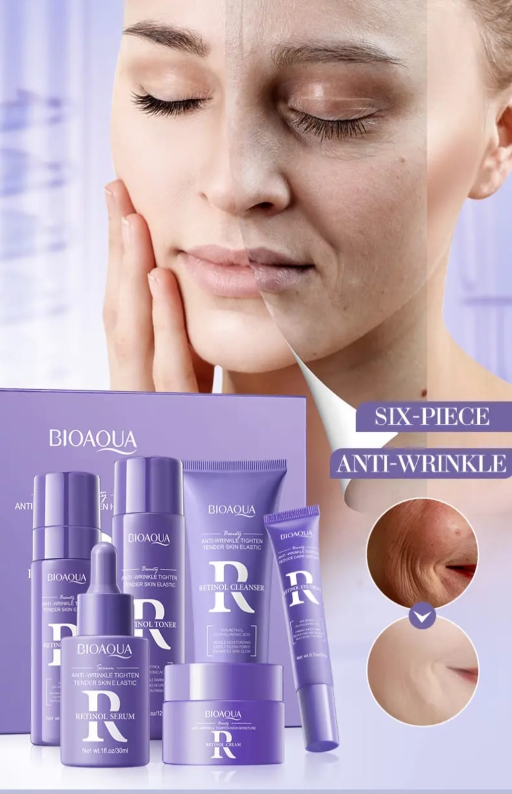 KIT RETINOL BIOAQUA CAJA DE LUJO