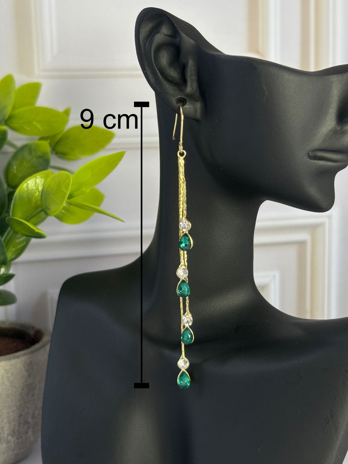 Aretes Verde Esmeralda