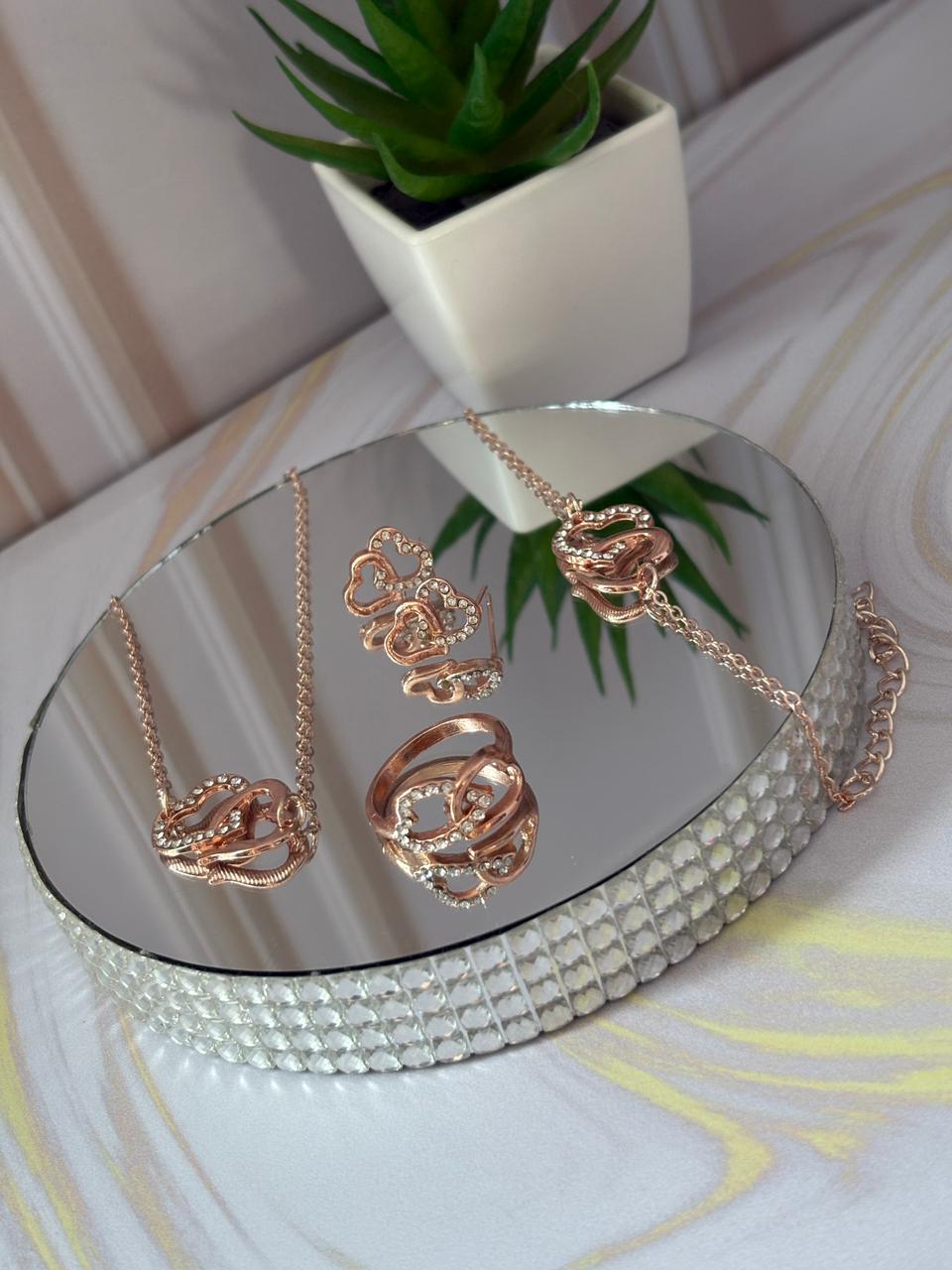 Set Corazónes Dorados