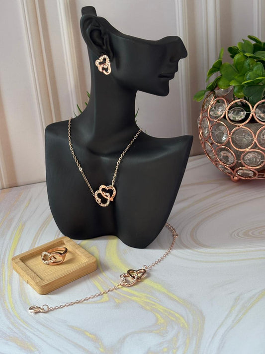 Set Corazónes Dorados