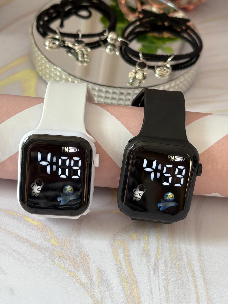 Set Relojs + Pulseras Astronauta