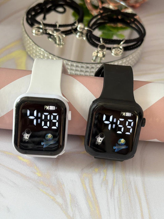 Set Relojs + Pulseras Astronauta