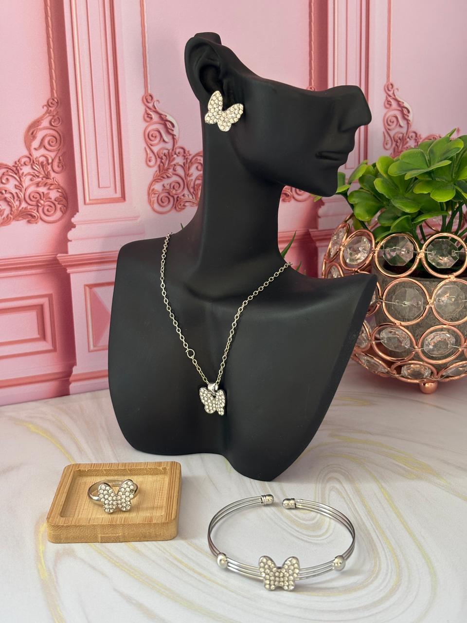 Set Mariposa Plateada