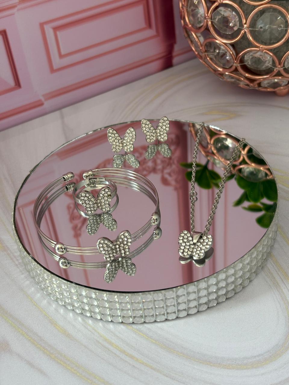Set Mariposa Plateada