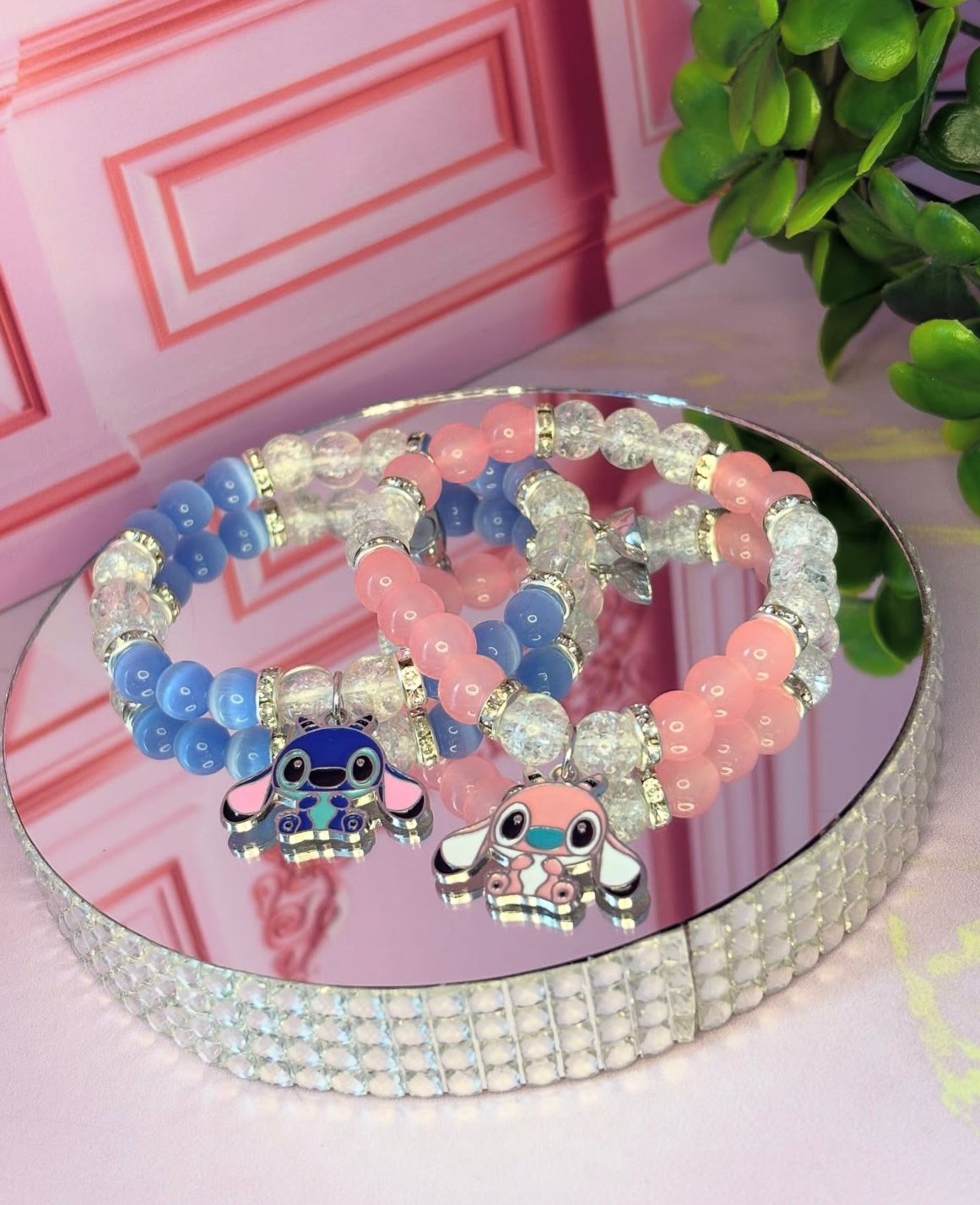 Duo Pulseras Stitch para Amigos o Pareja