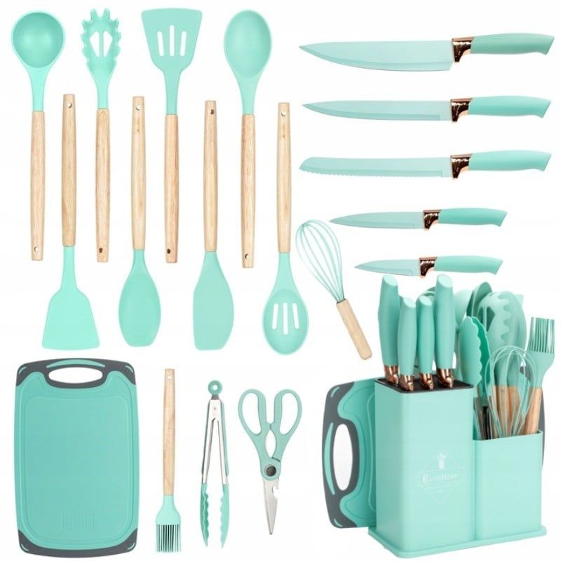 Set Utensilios Cocina En Silicona 19pz