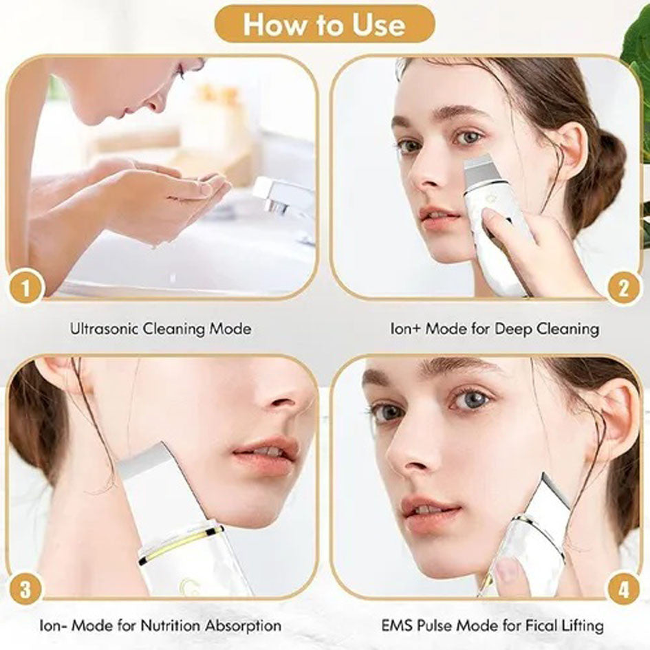 Limpiador Facial Espatula Ultrasonico